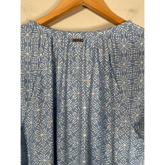 CABANA LIFE Coast Long Sleeve Tunic Dress Blue Size Large - Picture 6 of 10